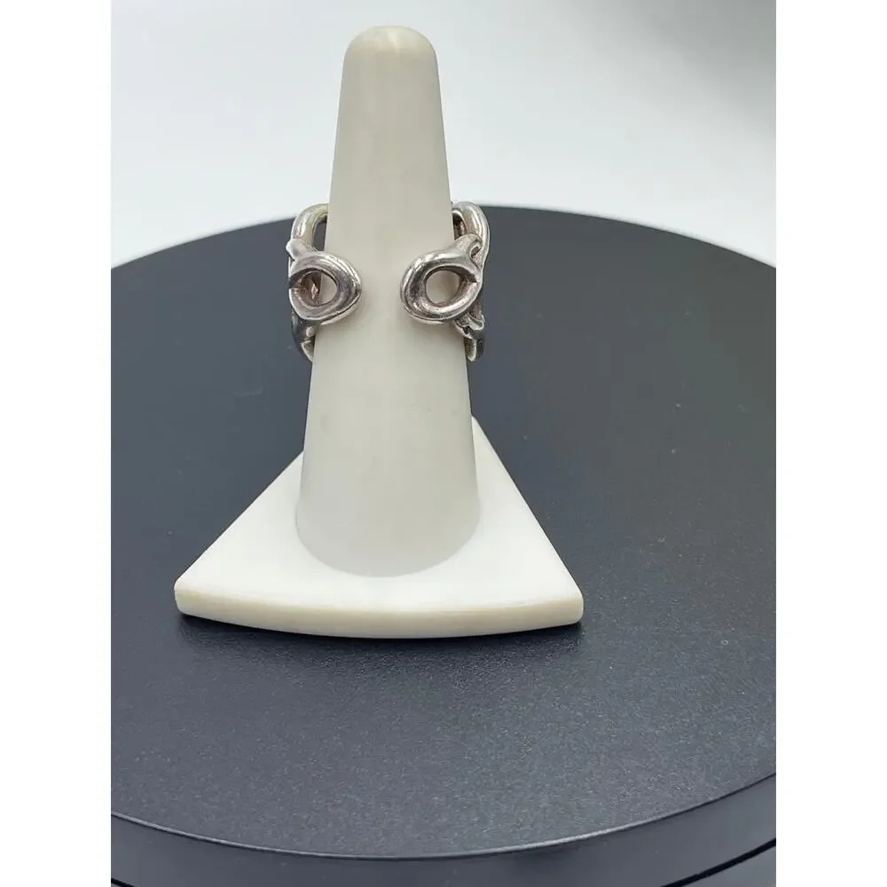 Sterling Silver Knot Statement Ring - Silver - Picture 5 of 8